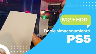 Cómo poner más almacenamiento interno M2  almacenamiento externo USB a un PS5 Fat [upl. by Leterg]