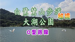 白鷺鷥山步道賞景秘境，大湖公園O型路線。環湖及50彎步道，輕鬆走。 [upl. by Nicolai]