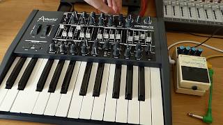 Arturia Minibrute amp Boss DD3 Digital Delay [upl. by Haseefan]