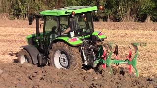 Deutz Fahr 5080 D KEYLINE  Plowing with REGENT 2x12quot [upl. by Thun629]