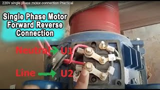 220V Single Phase Motor Reverse Forward Connection Bangla [upl. by Glassman360]