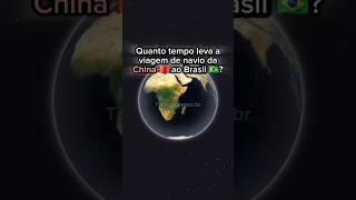 Quanto tempo leva a viagem de Navio da China até o Brasil [upl. by Ahsea71]