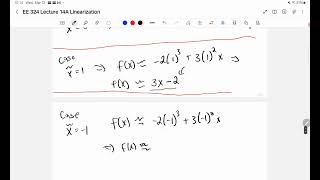 EE 324 Lecture 14A Linearization part 1 [upl. by Salomie118]