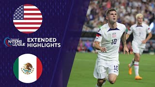 USA vs Mexico Extended Highlights  CONCACAF Nations League  CBS Sports Golazo [upl. by Asehr]