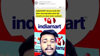 Indiamart Share Latest News  Indiamart Q2 Results 202425  Indiamart Aaj kyu gira  Indiamart News [upl. by Riella297]