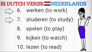 learn dutch verbs lesson 2  nederlands leren [upl. by Charlena]