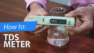 How to  TDS Meter Instructions [upl. by Damle925]