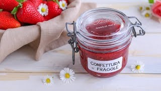 MARMELLATA DI FRAGOLE A COTTURA RIDOTTA FATTA IN CASA [upl. by Ocirema]