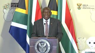 President Ramaphosa remarks on CENSUS 2022 Results [upl. by Glaab]