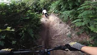 Holmbury Hill  Surrey Hills  Crackpipe MTB trail [upl. by Ardnikal819]