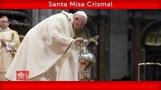 14 de abril de 2022 Santa Misa Crismal  Papa Francisco [upl. by Donal192]