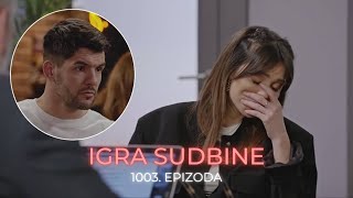 Igra sudbine 1003 epizoda  Una napušta sve i odlazi u inostranstvo Luka tesko podnosi sadržaj [upl. by Drawets]