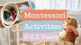 Montessori at Home Activities for 225 Year Olds 2430 Months [upl. by Honorine]