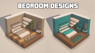 Minecraft  Top Bedroom Design  Best Bedroom Builds Ideas  Furniture [upl. by Ahsiket401]