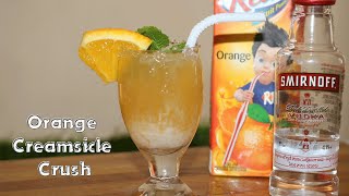 Orange Creamsicle Crush Cocktail  Easy Miniature Vodka Drinks [upl. by Ahcorb1]