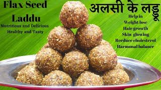 How To Make Alsi Laddo  Flax Seeds And Sesame Laddu  Flax Seed Recipes [upl. by Petulia]