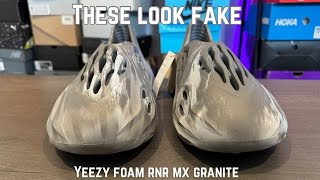 These Look Fake Adidas Foam Runner MX Granite On Feet Review [upl. by Cirdla]