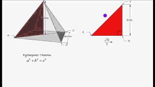 3d trigonometry pythagoras pyramid part 2 [upl. by Nochur]