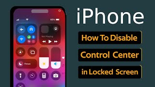 iPhone ios 18 New Feature Update  How to disable Control Center in iPhone Lock Screen [upl. by Alair]