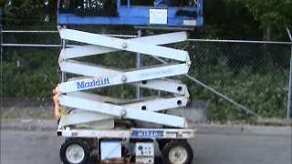 Sold Marklift M15EP Electric 15 FT Scissor Lift Manual Extension bidadoocom [upl. by Capello]