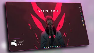 This is The BEST Jujutsu Kaisen Desktop Setup  Anime Theme for Windows [upl. by Lissak]