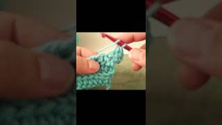 How to identify the front and third loop in half double crochet shorts crochet crochettutorial [upl. by Llezo]