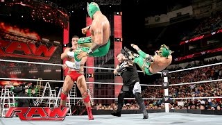 The Lucha Dragons vs Kevin Owens amp Alberto Del Rio Raw June 13 2016 [upl. by Bigelow]