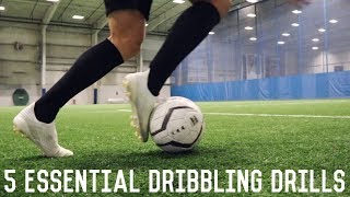 5 Essential Dribbling Drills  Improve Your Dribbling With These Individual Training Drills [upl. by Nylhtiak]