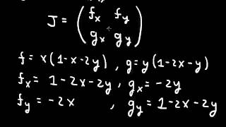 Nonlinear odes fixed points stability and the Jacobian matrix [upl. by Nyad]