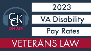 2023 VA Disability Pay Chart and Compensation Rates [upl. by Annekahs]