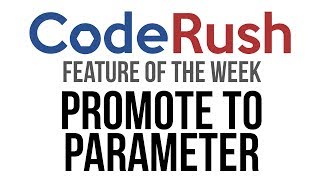 CodeRush FotW Promote To Parameter [upl. by Felix333]