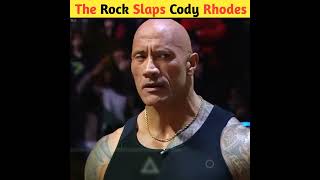 The Rock slaps Cody Rhodes WrestleMania XL kickoff shorts wwe [upl. by Arehs67]