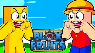 Propolis e Luffy jogam Blox Fruits [upl. by Nbi140]