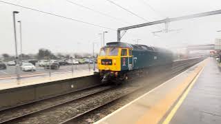 Harborough station Epic catch a class 47 47749 GBRF city of Truro 0Z61 with tones 2124 [upl. by Jopa]