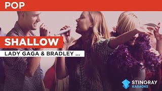 Shallow  Lady Gaga amp Bradley Cooper  Karaoke with Lyrics [upl. by Brent]