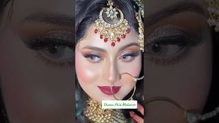 full bridal makeup tutorial  indian bridal makeup  bridal eye makeup  shorts asokamakeup [upl. by Yenruoc]