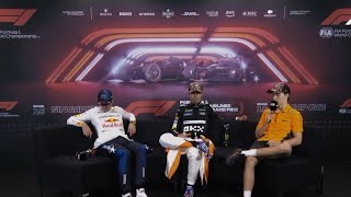 Post Race Press Conference Singapore grand prix [upl. by Ahtelahs]