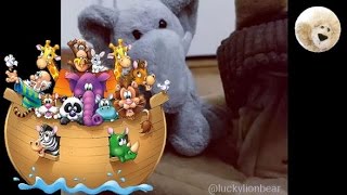 Noahs Ark Mini Plush Song Who Built The Ark Veggie tales Dolls Kids Song Short Video [upl. by Krantz938]