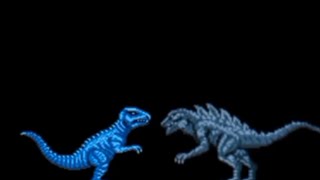 Gorosaurus vs zilla 8 bits [upl. by Gerdeen235]