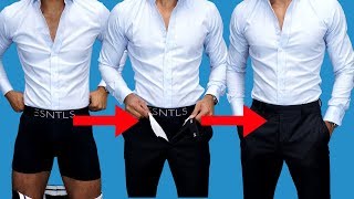 5 HIDDEN Ways To Keep Your Shirt Tucked In ALL Day [upl. by Drawe]