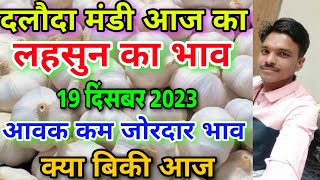 दलोदा मंडी आज का लहसुन का भाव19 दिसंबर 2023 garlic rate today daloda aaj ka lahsun ka bhav [upl. by Harbert500]