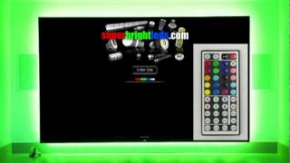 RGB Controller with IR Remote Color Modes Demo LDIRRGB3 [upl. by Beal746]