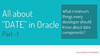 Date and Time functions in Oracle explained with Various Examples  Oracle Database Tutorial [upl. by Uhej]