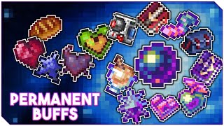 EVERY Item That Gives a Permanent Buff In Terraria [upl. by Ellenad]