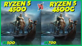 RYZEN 5 4500 vs RYZEN 5 4600G QUAL MELHOR EM JOGOS [upl. by Devy]