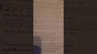 Psalm 1 verse 2 for memory work from the CanRef Book of Praise [upl. by Niledam]