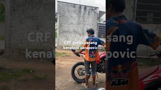 Tes akrapovic di motor CRF gorila tanjakan10juta jalurpangandaran trabas jalurtrail motocross [upl. by Alcock]