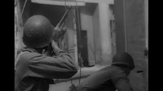 Fighting in France near SaintMalo August 1944  Original Footage  WWII Documentary [upl. by Kcirre]