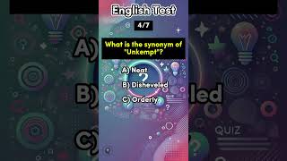 English Vocabulary Quiz  Synonym Quiz english quiz synonyms vocabulary knowledge game shorts [upl. by Attemaj]