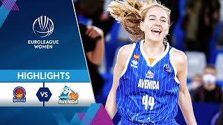 Basketball Lattes Montpellier  Perfumerias Avenida Salamanca  Highlights  EuroLeague Women 2122 [upl. by Anihs]